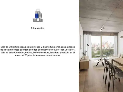 Departamento en Venta con 1 cocheras