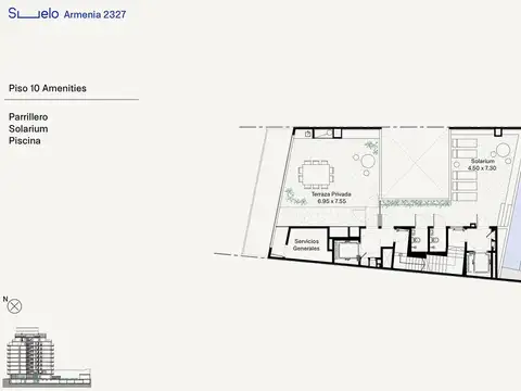 Departamento en Venta Palermo 2 ambientes en suite con vestidor, Balcón terraza y Toilette