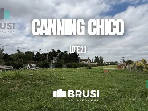TERRENO EN VENTA EN CANNING CHICO - EXCELENTE UBICACIÓN