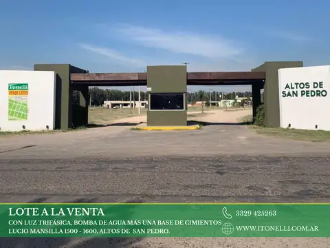 LOTE CON MEJORAS-BARRIO CERCADO