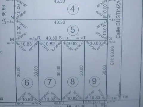 Terreno en Venta 10  mts Frente