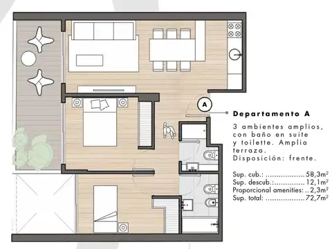 Departamento en Venta A Estrenar