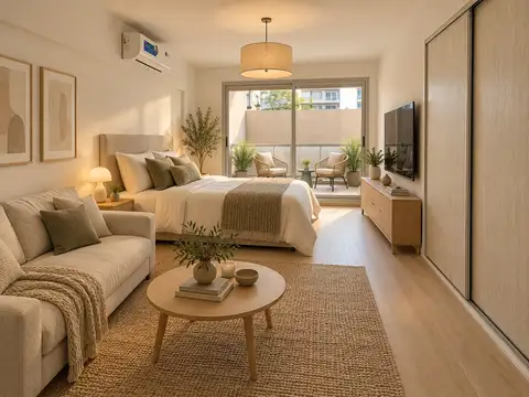 Departamento Monoambiente con 1 baño