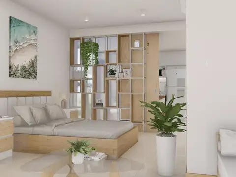Departamento 2 ambientes con 1 baño