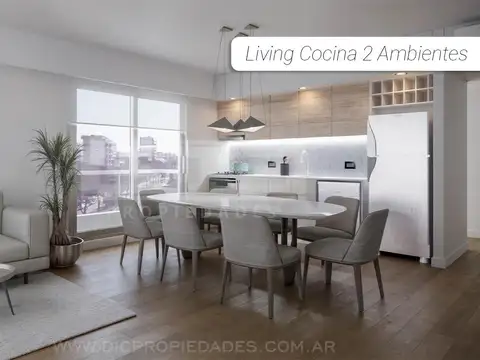 Departamento 3 ambientes con 2 baños