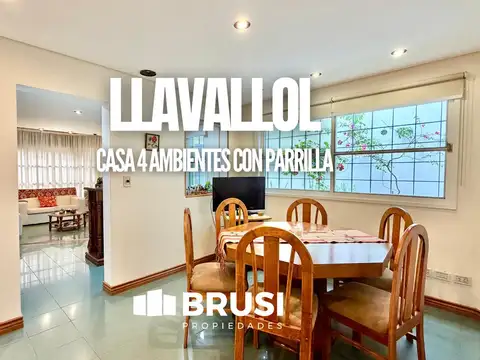 CASA EN VENTA EN LLAVALLOL - 4 AMBIENTES