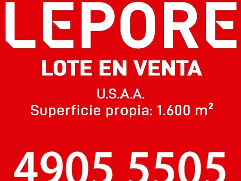 VENTA DE LOTE EN ESQUINA EN PARQUE CHACABUCO