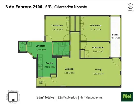 3 De Febrero 2100