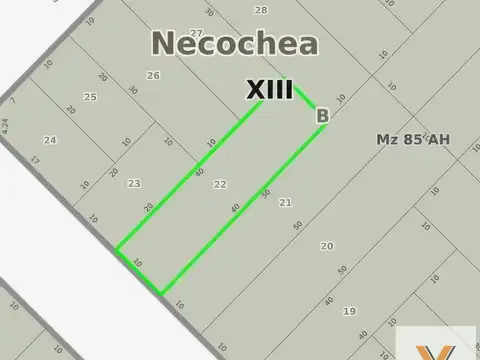 Terreno en Venta 40  mts Fondo