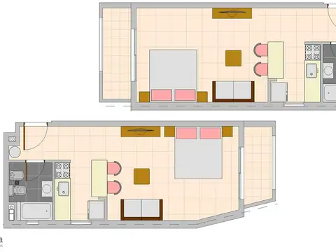 Oficina Monoambiente con 1 baño