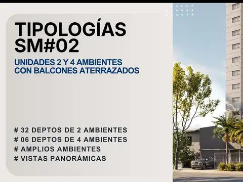 Departamento 2 ambientes con 1 baño