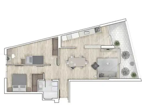 Departamento en Venta de 3 ambientes