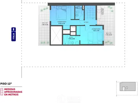 Departamento 4 ambientes con 3 baños