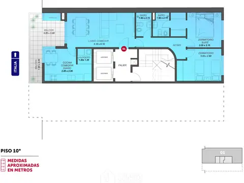 Departamento en Venta de 3 dormitorios