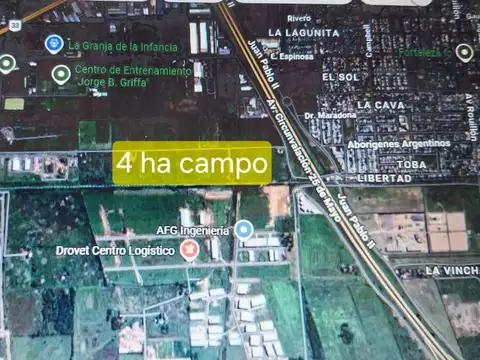 VENTA FRACCIÓN INDUSTRIAL 4 HA UBICACIÓN ESTRATÉGICA