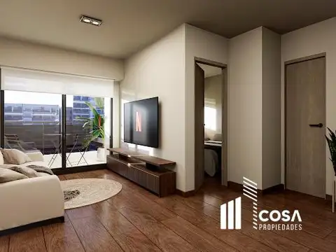 Departamento 2 ambientes con 1 baño