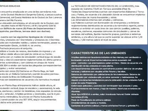 Departamento en Venta de Monoambiente