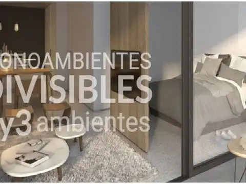 Departamento 2 ambientes con 1 baño