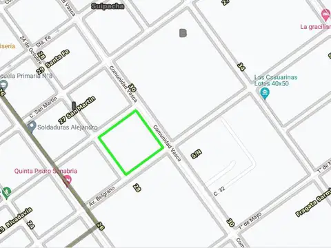 Terreno en Venta 100  mts Fondo