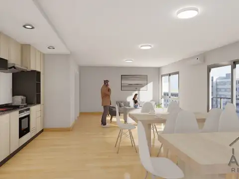 Departamento 2 ambientes con 1 baño
