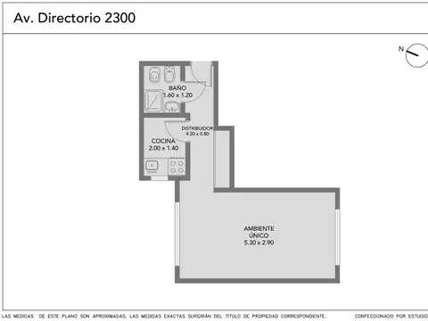Departamento en Venta de Monoambiente