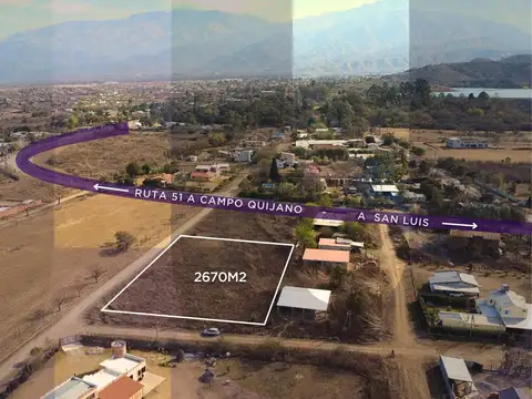 Terreno en Campo Quijano barrios Las Lomitas