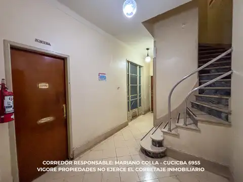Departamento 2 ambientes con 1 baño
