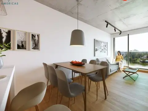 Departamento 2 ambientes con 1 baño