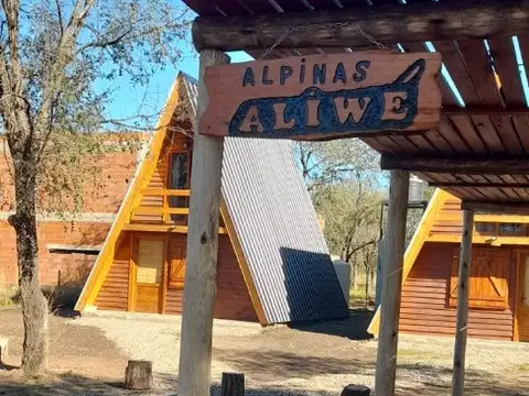 CABAÑAS ALPINAS EQUIPADAS COMPLETAS, CON PILETA, QUINCHO, PARRILLERO Y COCHERAS