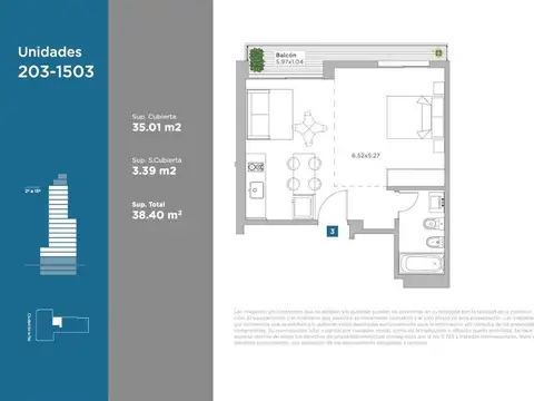 Departamento en Venta en Belgrano, USD 160.000