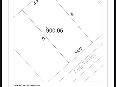 Terreno en Venta 20  mts Fondo