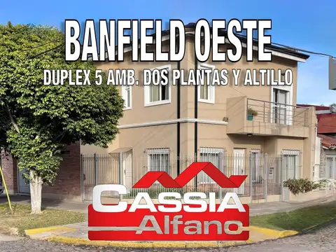 DUPLEX IMPECABLE 5 AMBIENTES, COCHERA, PATIO Y ALTILLO, 3 BAÑOS