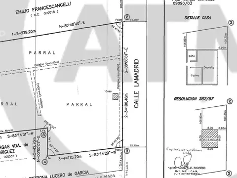 Lamadrid El Resguardo Las Heras