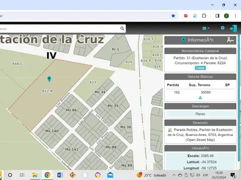 3,5 HECTAREAS ZONA CENTRO PARADA ROBLES