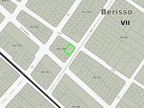 Terreno en Venta 25  mts Frente