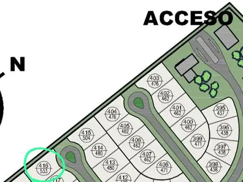 Terreno en Venta 32  mts Fondo