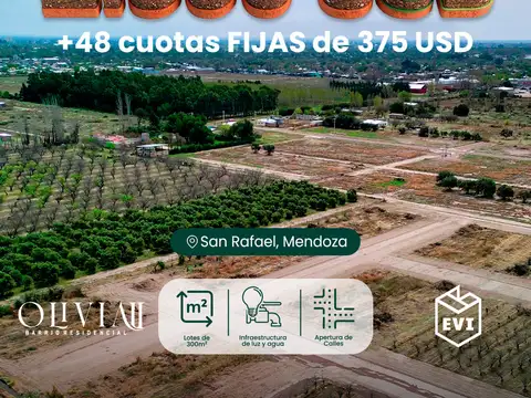 Lote En San Rafael - Loteo Olivia II - Lotes Desde 300 M2