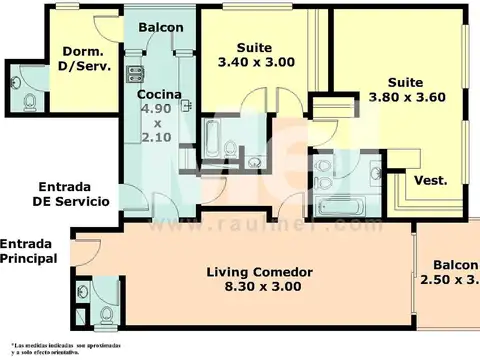 Departamento en Venta de 3 ambientes
