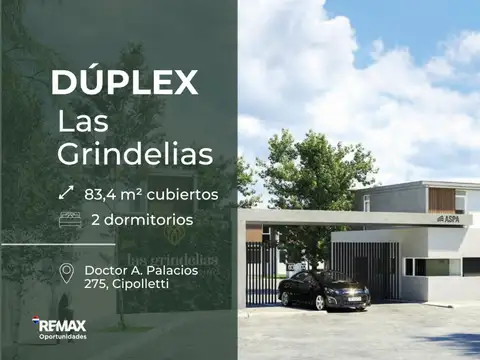 DUPLEX EN COMPLEJO LAS GRINDELIAS CIPOLLETTI