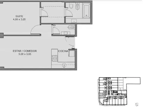 Departamento en Venta de 1 dormitorio