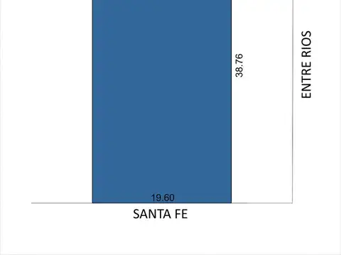 Terreno en Venta 39  mts Fondo