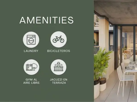 Departamento Monoambiente con 1 baño