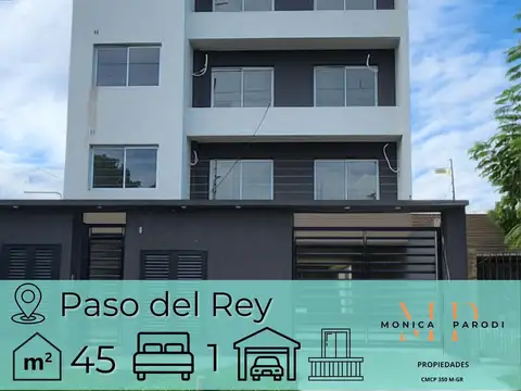 DEPARTAMENTO 2 AMBIENTES EN VENTA EN PASO DEL REY A ESTRENAR CON COCHERA Y BALCÓN