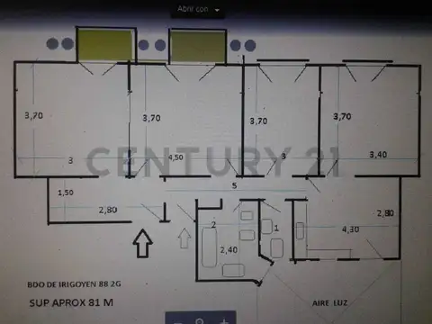 Casa 4 ambientes con 1 baño