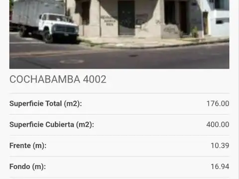 Terreno en Venta en Boedo, USD 490.000