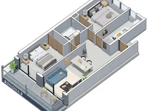 Departamento en Venta en General Paz, USD 100.000