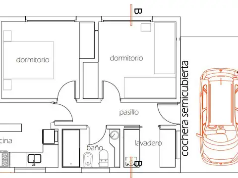Casa en Venta con 1 cochera