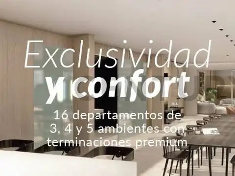 Departamento 5 ambientes con 4 baños