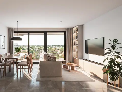 Departamento Monoambiente con 1 baño