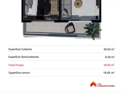 Departamento en Venta al Norte